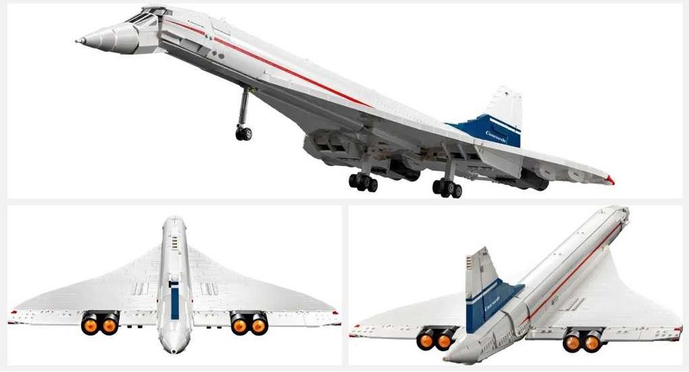 NOU TIP brand L Avion pasageri Concorde Icons 10318 2083pcs 105cm