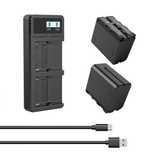 батерии np-f. 8800mAh! Тип сони. зарядно. Фото. Осветление. Камера.