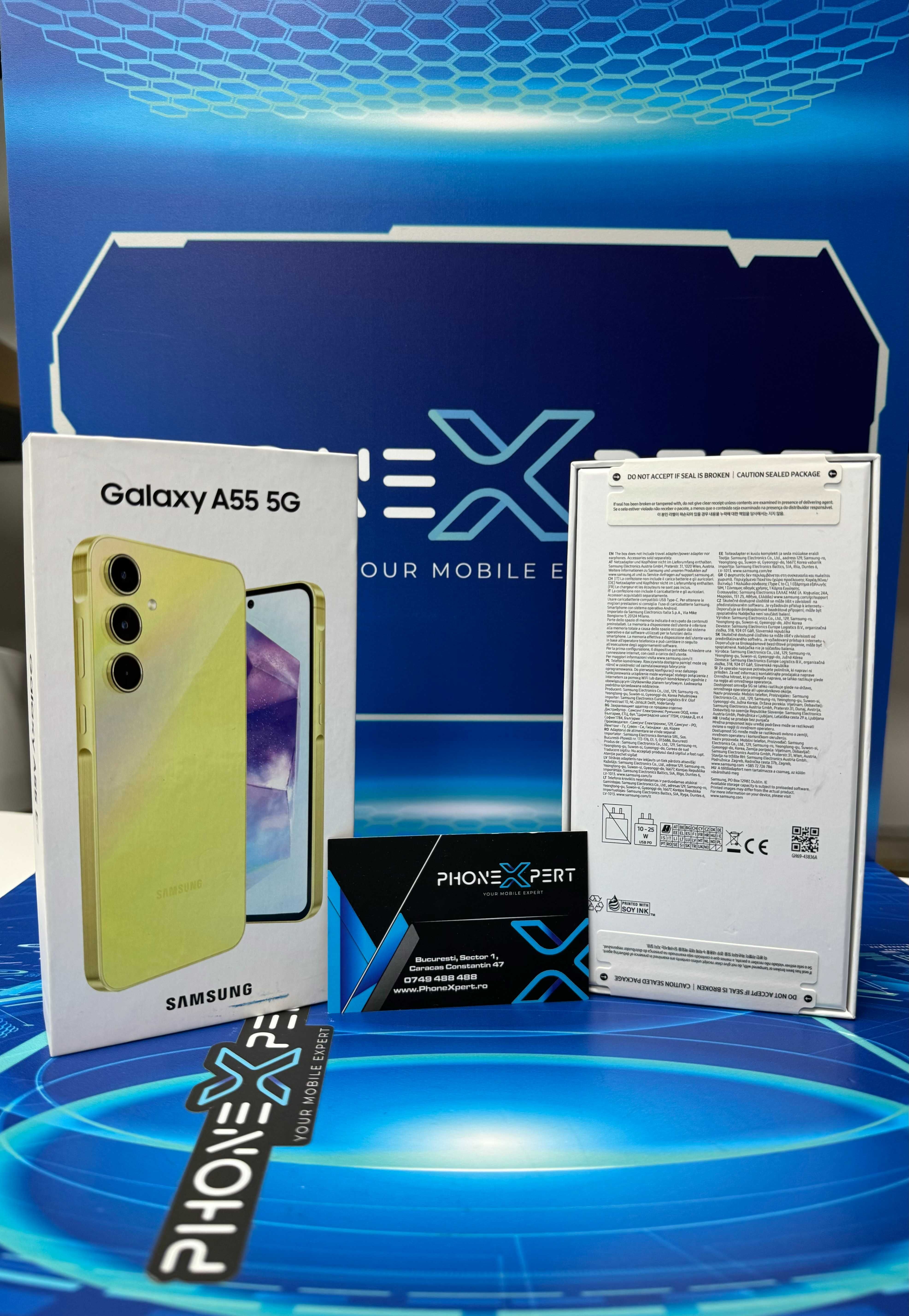 NOU Samsung Galaxy A55 cu 256GB Awesome Lemon