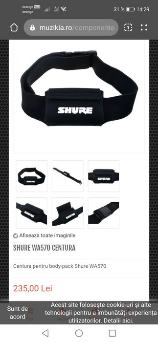Microfoane Shure originale lavaliera+conference