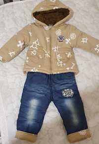Куртка+штаны комлект детская на 1 год в отличном состоянии.