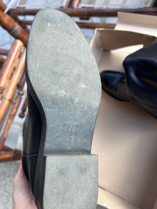 Ботуши естествена кожа Зара