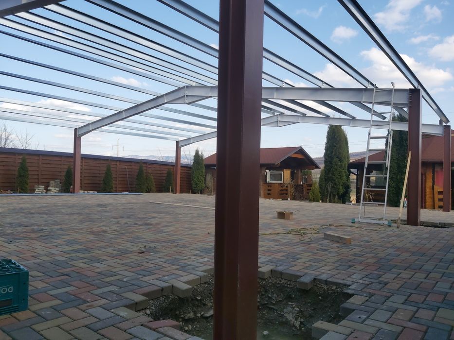 Hala 14x30m producem structuri metalice pentru hale