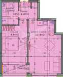 Двустаен апартамент в кв.Тракия 424-15145