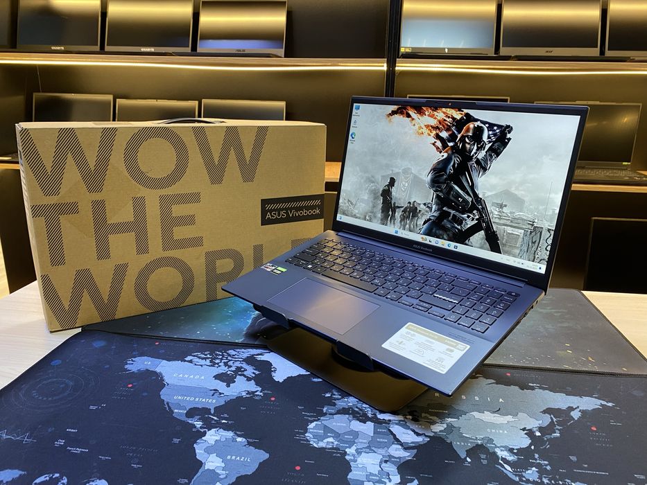 Игровой Ноутбук Asus VivoBook Pro 15 AMD Ryzen 5-5600H! 16GB! RTX 3050