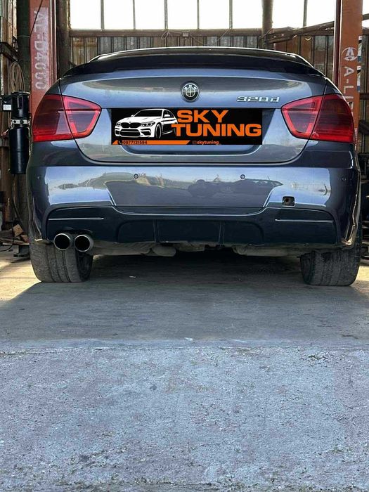 Бмв е90/е91 дифузьор / Добавка за задна броня за М Техник / Bmw e90