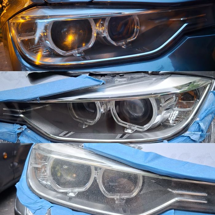 Reconditionare /Polish/Polimerizare faruri/Polish far motocicleta