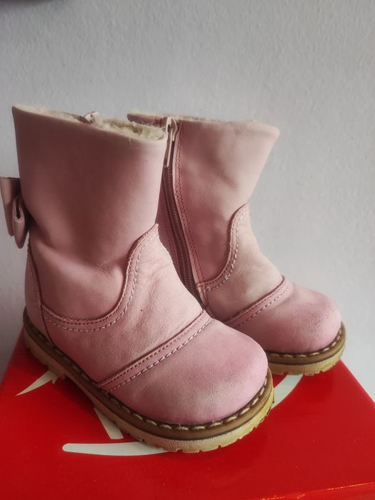 Детски кожени, зимни ботушки "Emel"