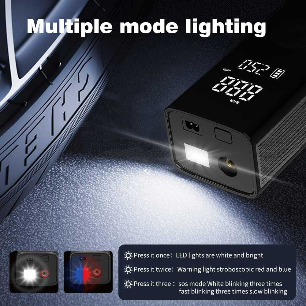 Електронен Компресор С Зарядно, Фенер, 120W