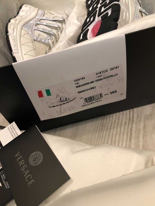 Versace sneakers 36, originali, full box,retail 720 euro