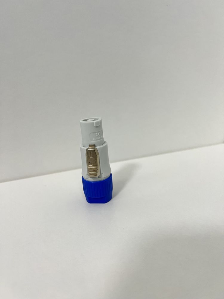 3 PIN AC Powercon Connector Пауъркон конектор 3 пинов сив и син