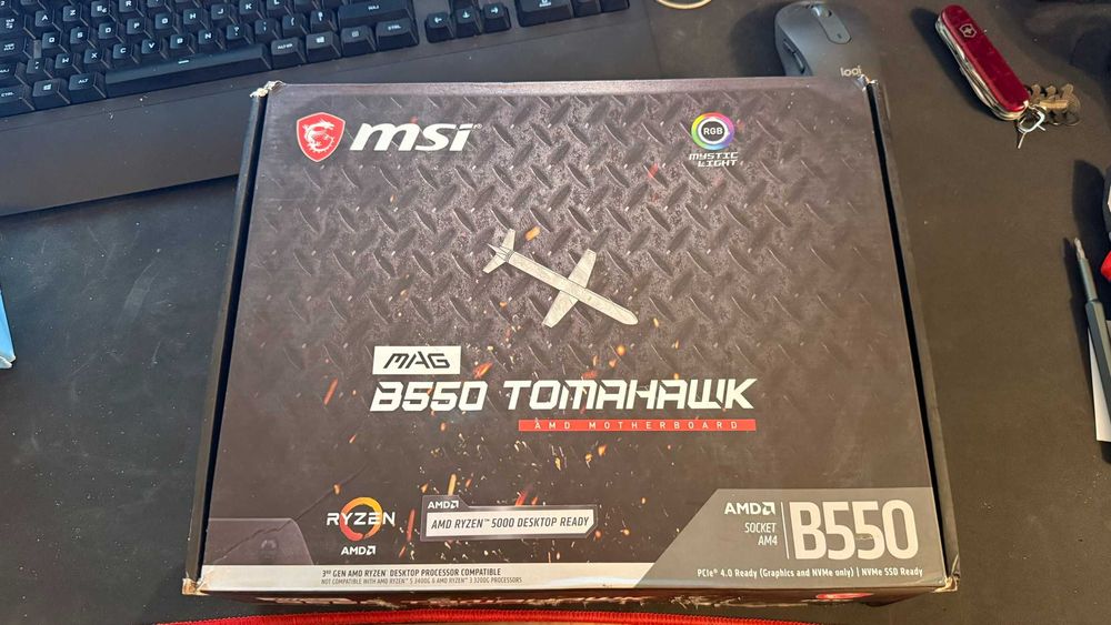 Placa de baza Tomahawk B550 MSI Ryzen AMD Socket AM4 calculator