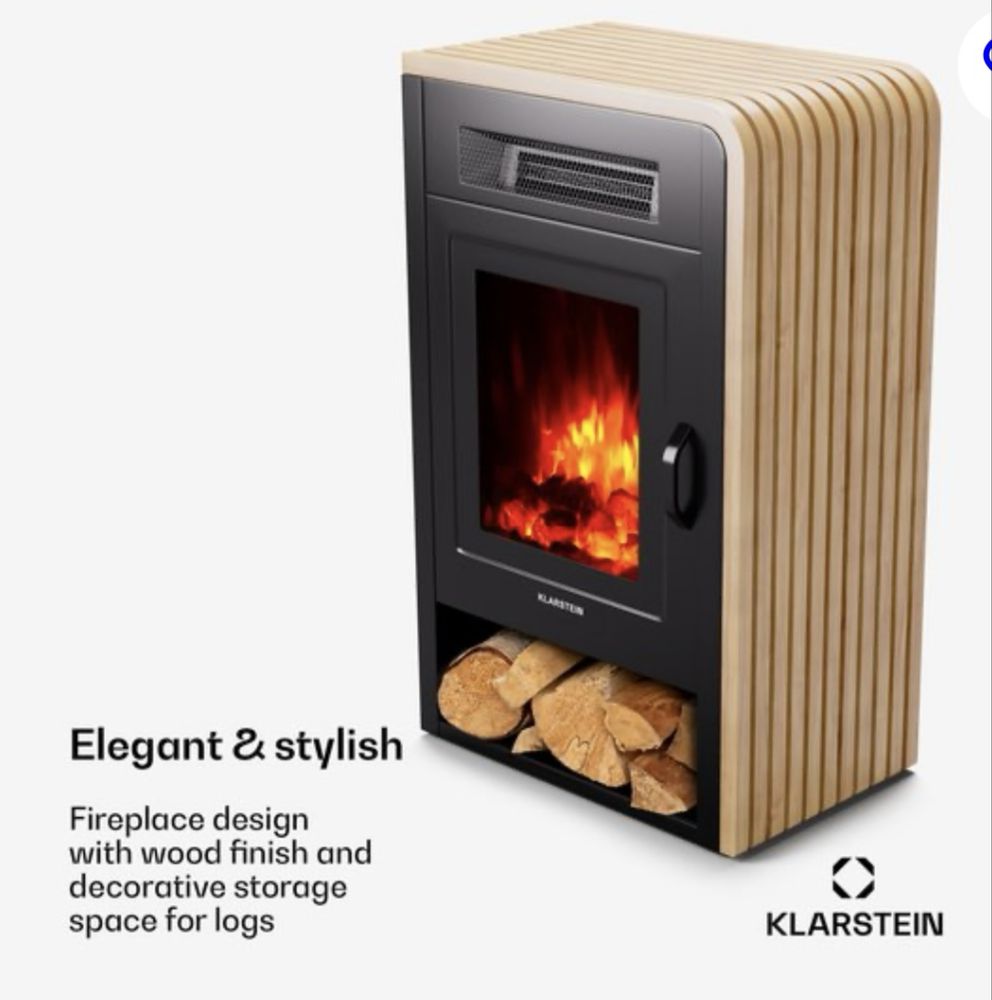 Opala WiFi електрическа камина 950/1900 W седмичен таймер термостат