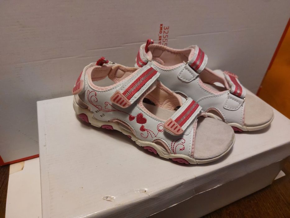 Sandale fete cu scai/velcro, piele ecologica, nr. 33 - NOI