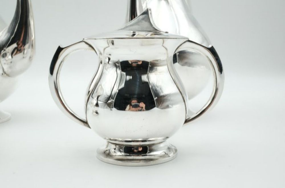 Японски сребърен сервиз за кафе/чай 950