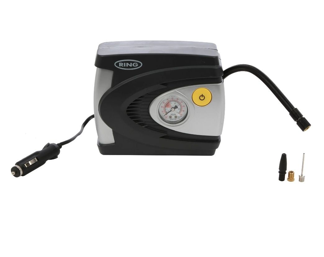 Compresor aer, auto, Ring, 6 bar, 12 V, buton On/Off, conector supapa