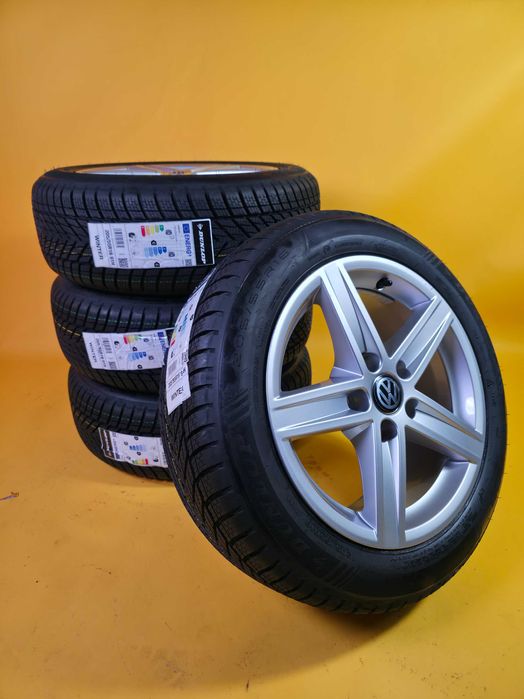 Roti Jante Anvelope IARNA 205/55/16 5x112 OE VW Golf Touran Caddy NOI