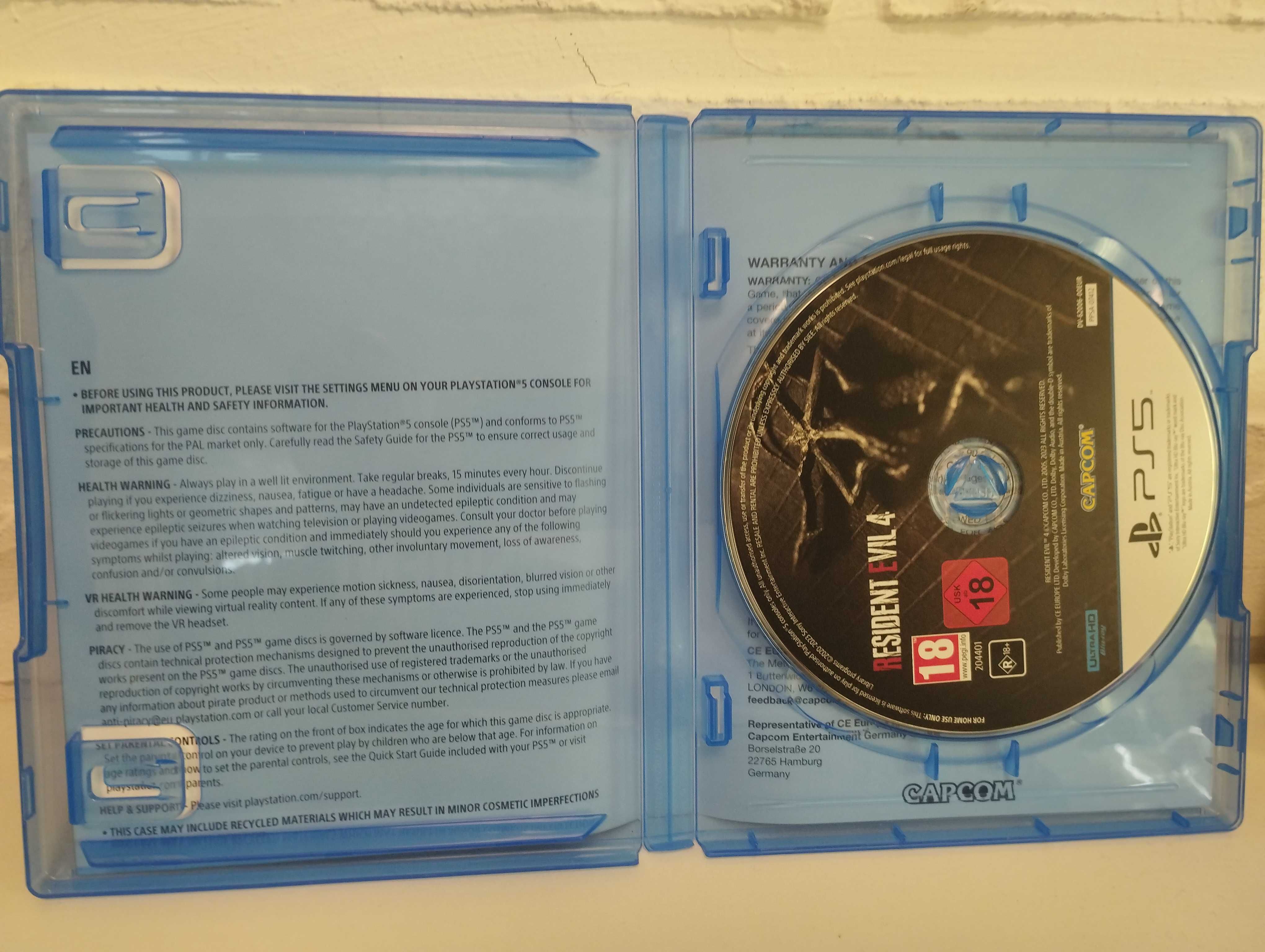 Продавам Resident evil 4 rematered за PS5