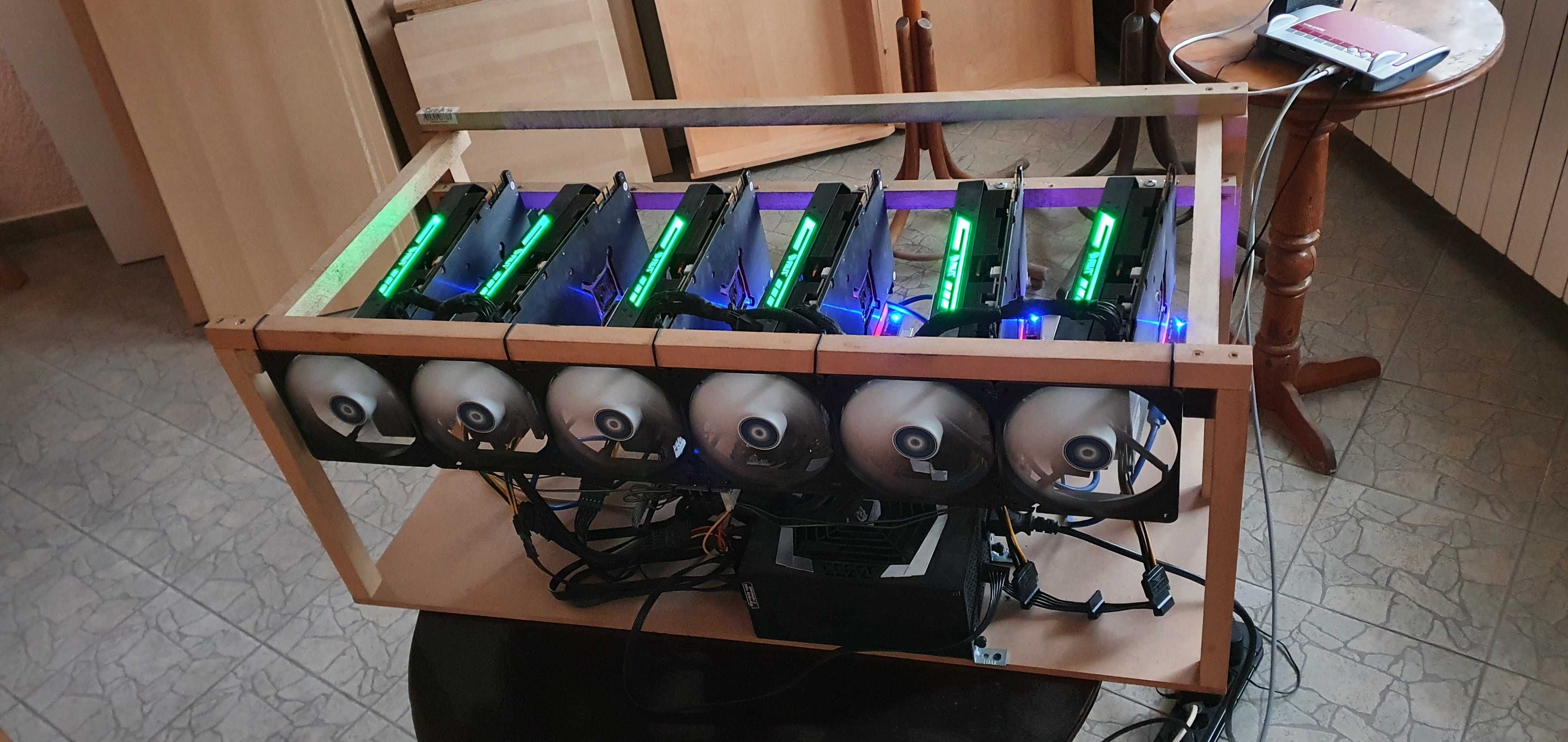 Miner Риг Копачка 6x GTX1070 8GB