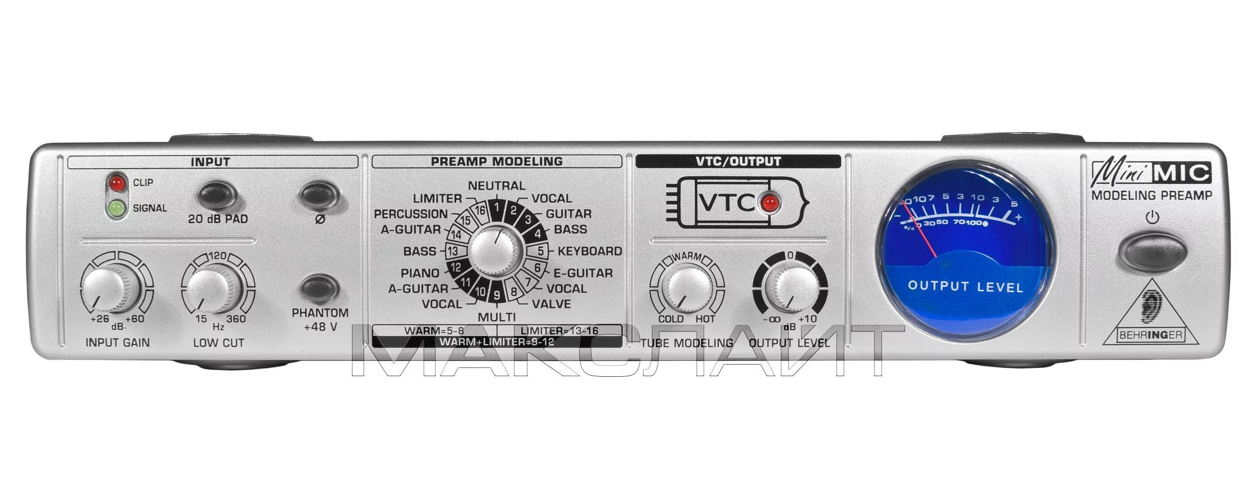 Микрофонный предусилитель BEHRINGER «MIC800 MINIMIC