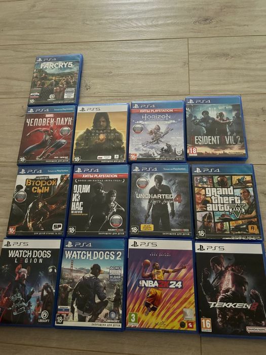 Продаю игры пс 4,пс5