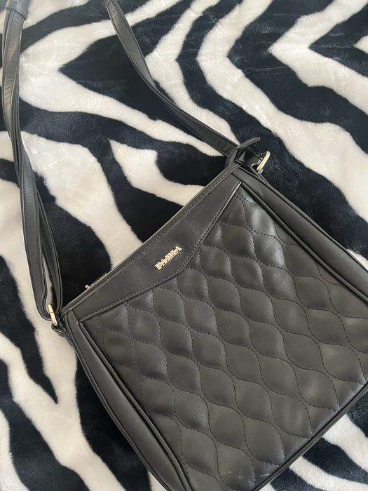 Geanta neagra piele, marime medie