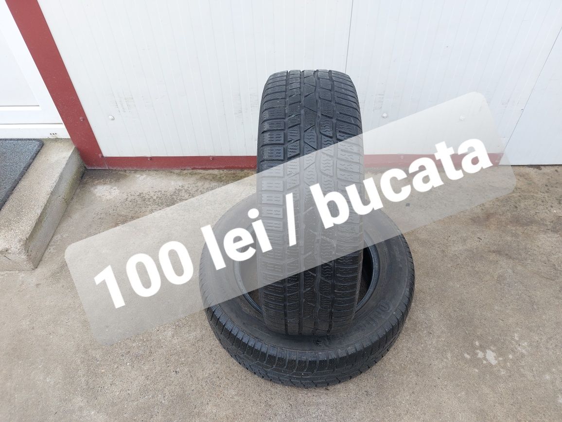 100 lei bucata! Doua anvelope M+S 205 60 16 Continental dot 2019