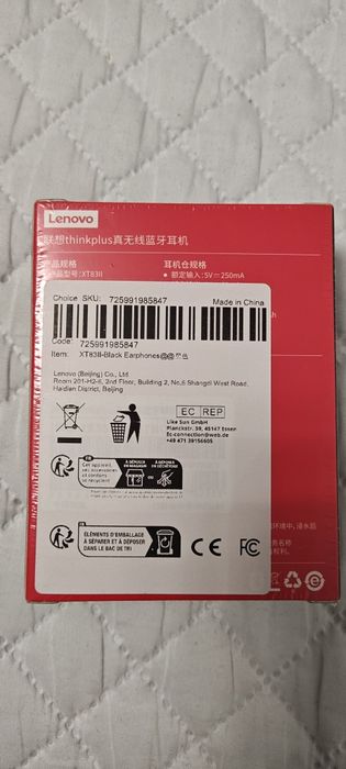 Vând căști Lenovo Thinkplus noi,sigilate, originale,mai multe modele!