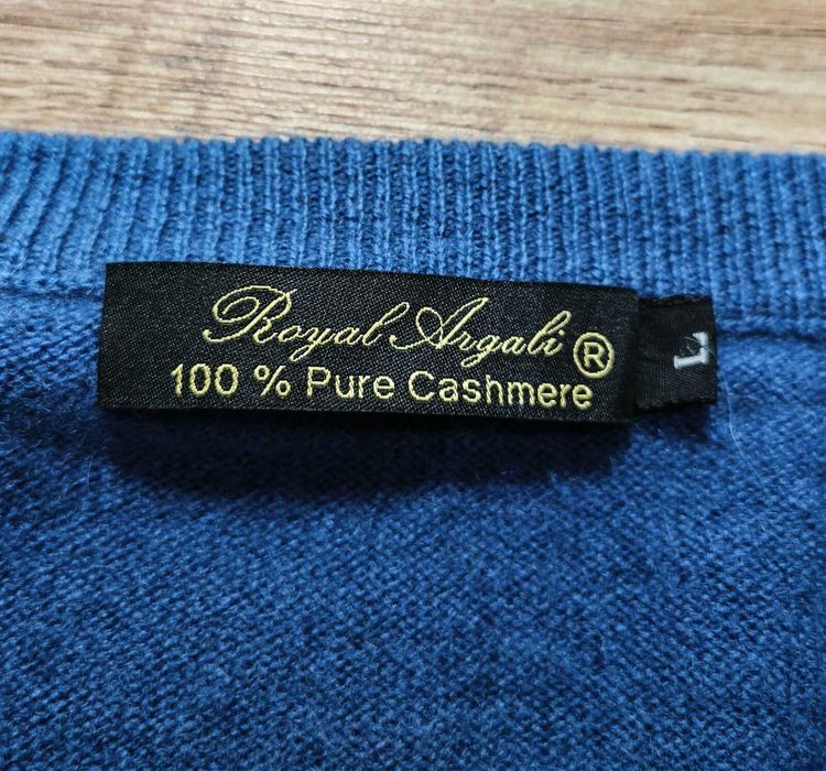 Royal Argali  100% Кашмирен мъжки пуловер размер L
