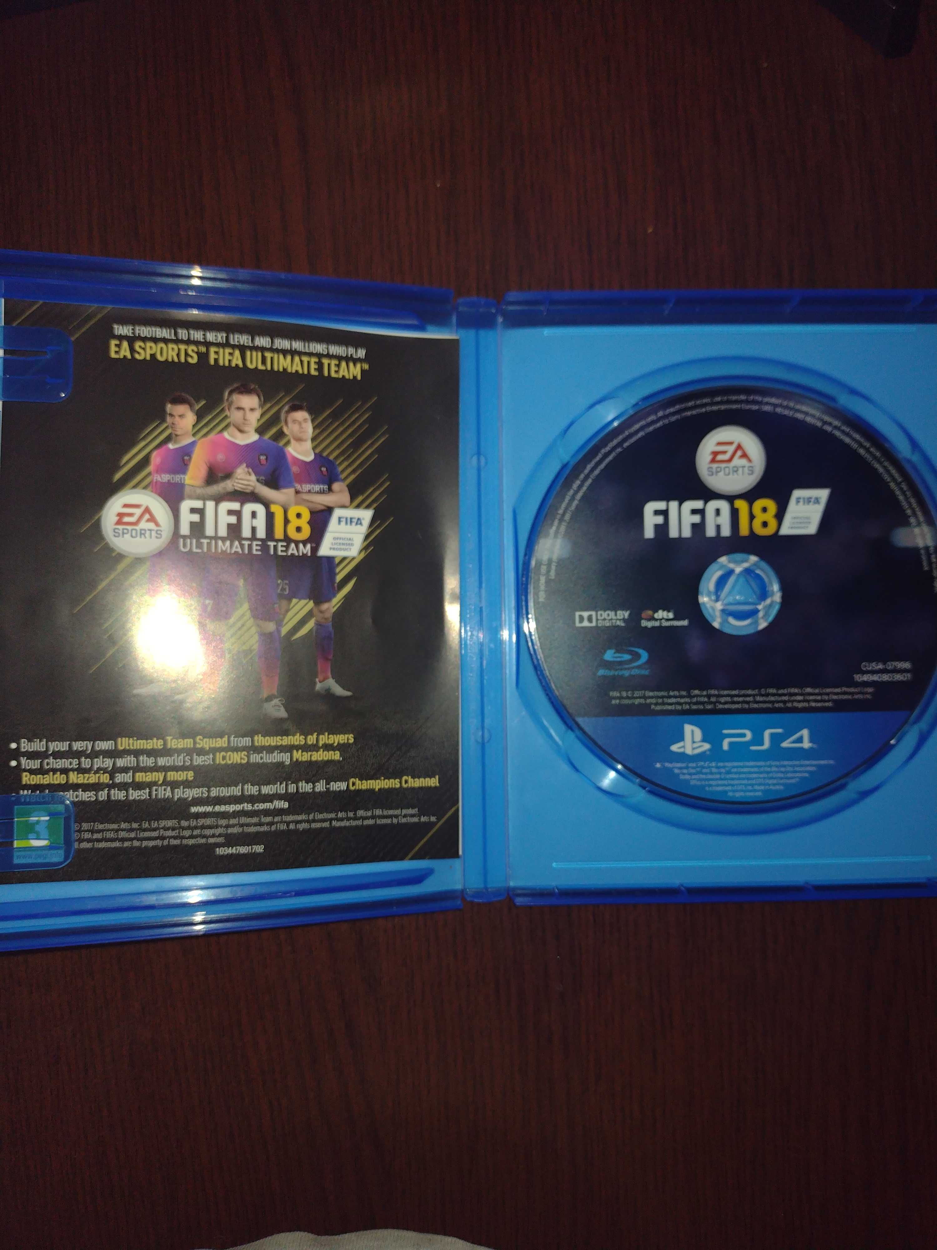 Vând FIFA 18 cd pentru PS 4