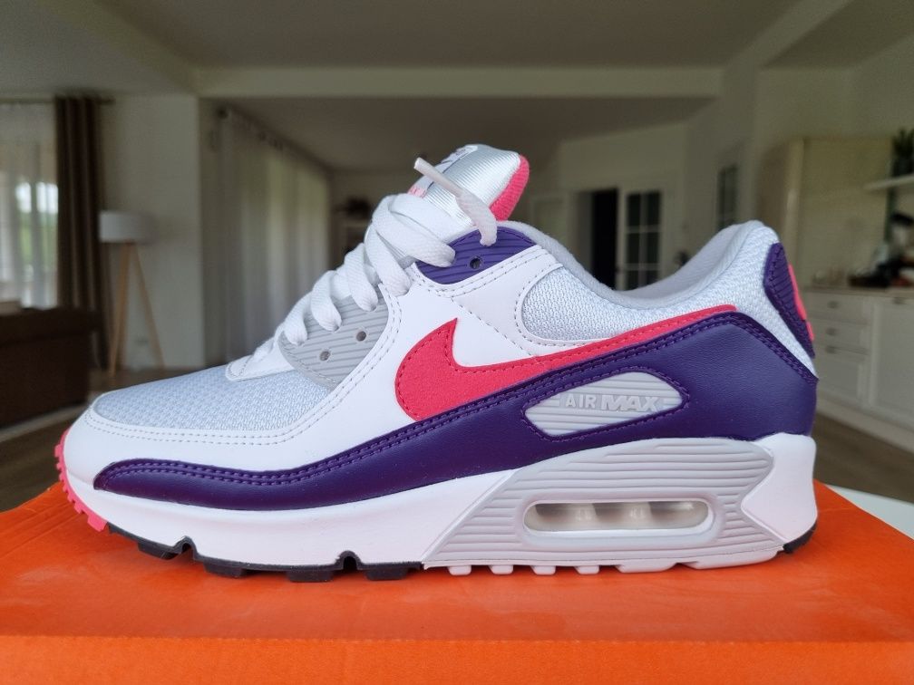 Nike Air Max 90 Eggplant EU 42 CW1360-100 Recrafted Remastered