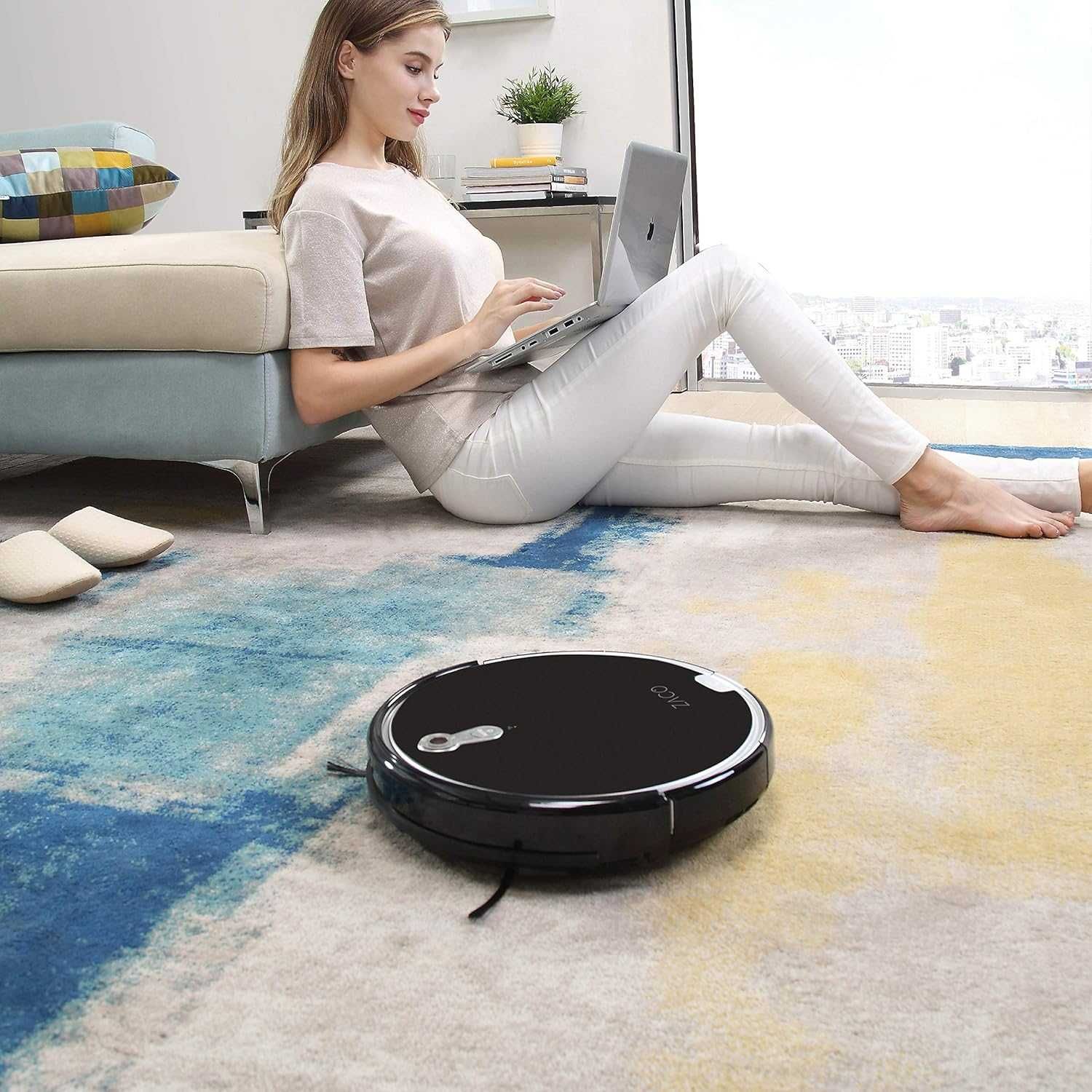 Прахосмукачка робот Zaco A8s с приложение и управление на Alexa