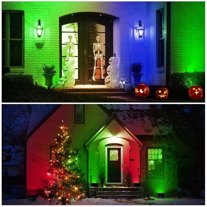 RGB Outdoor LED Floodlight 30W, Color Changing RGBW Equivalent 300W
