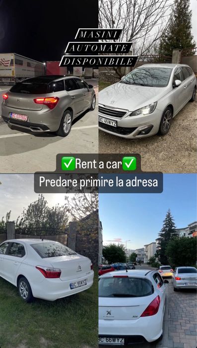 Inchiriem masini Uber/Bolt colantate, Ridesharing sau termen scurt,