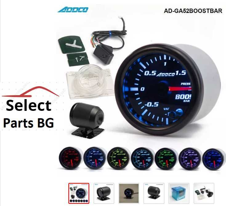 Boost meter boostmeter буст метър Addco 52мм MAP сензор LED display