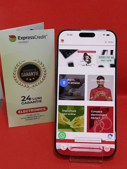 (AG46) Telefon iPhone 17 pro max B.4063 Garantie 2 ani