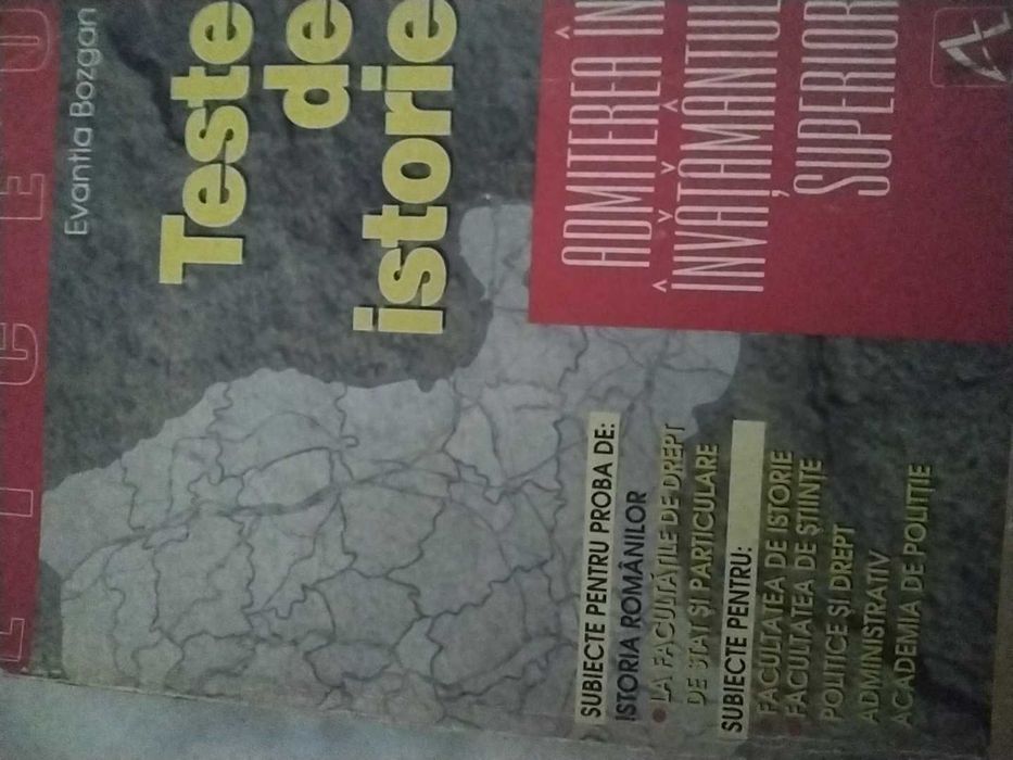 Teste de istorie, autor Evantia Bozgan