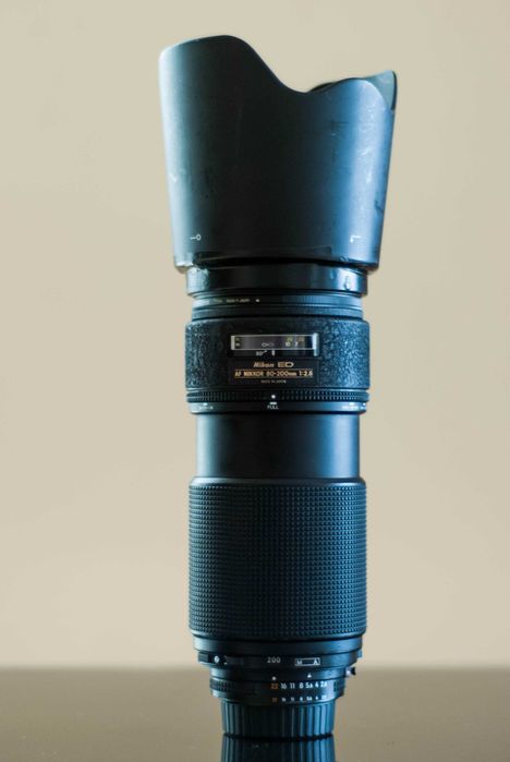 Обектив Nikon 80-200 / 2.8 + поляризационен филтър