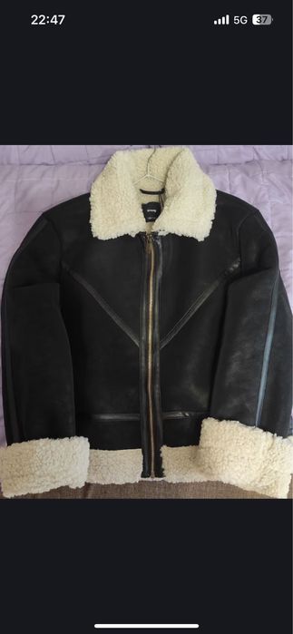 Дамски черен кожух