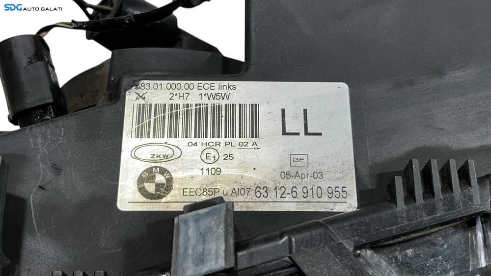 Far Stanga cu Semnalizare EUROPA BMW Seria 3 E46 FL Facelift 2001 - 2005 Cod 6910955 [LC0512]