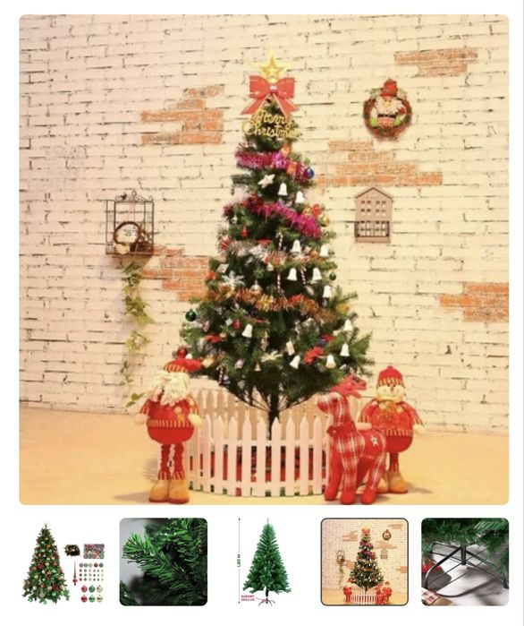 Vand brad artificial 1,80 m cu set complet