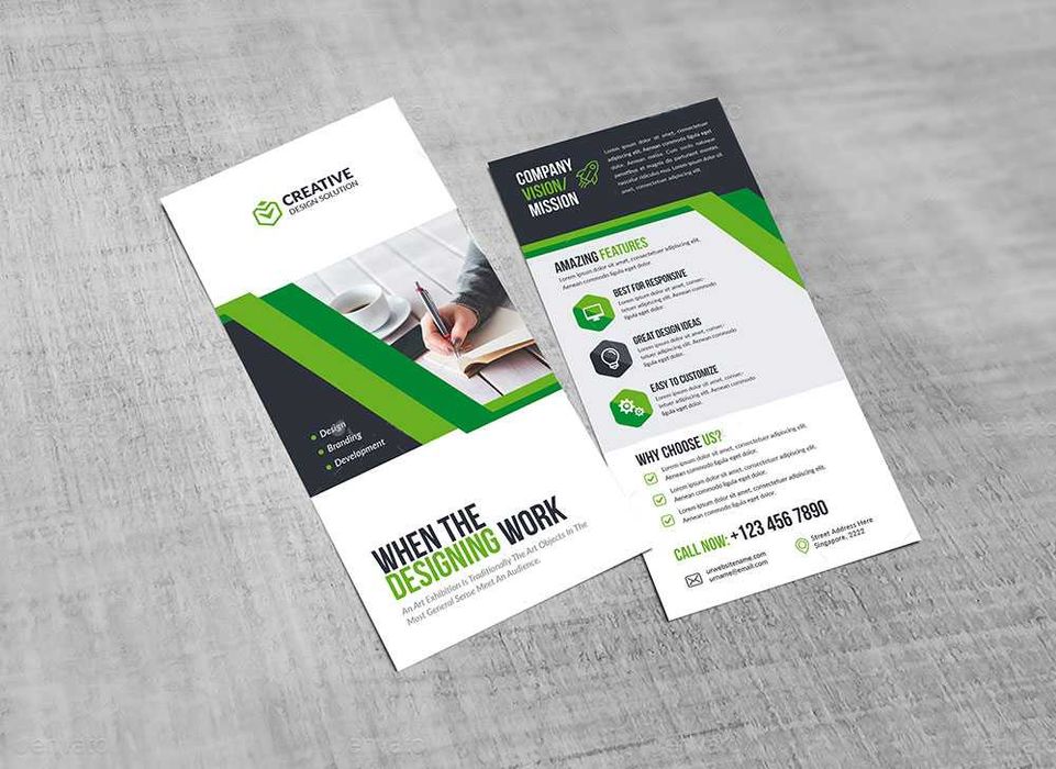 Flayed vizitka buklet logatip