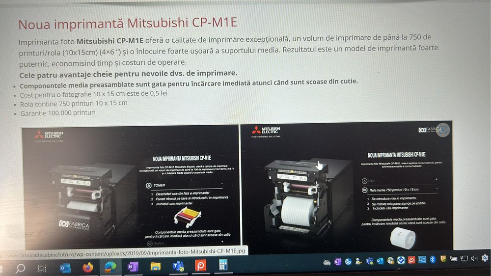 Imprimantă foto profesională Mitsubishi CP-M1E