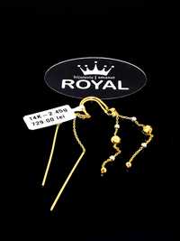 Bijuteria Royal cercei din aur 14k 2.45 gr