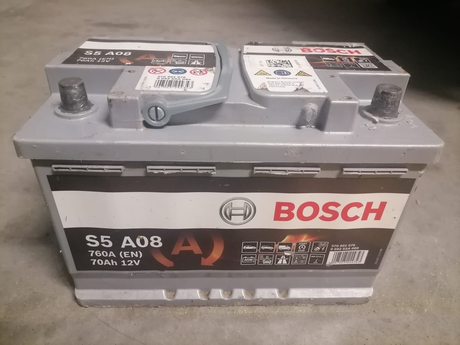 Baterie auto Bosch 70 amperi Agm cu Start stop import Germania