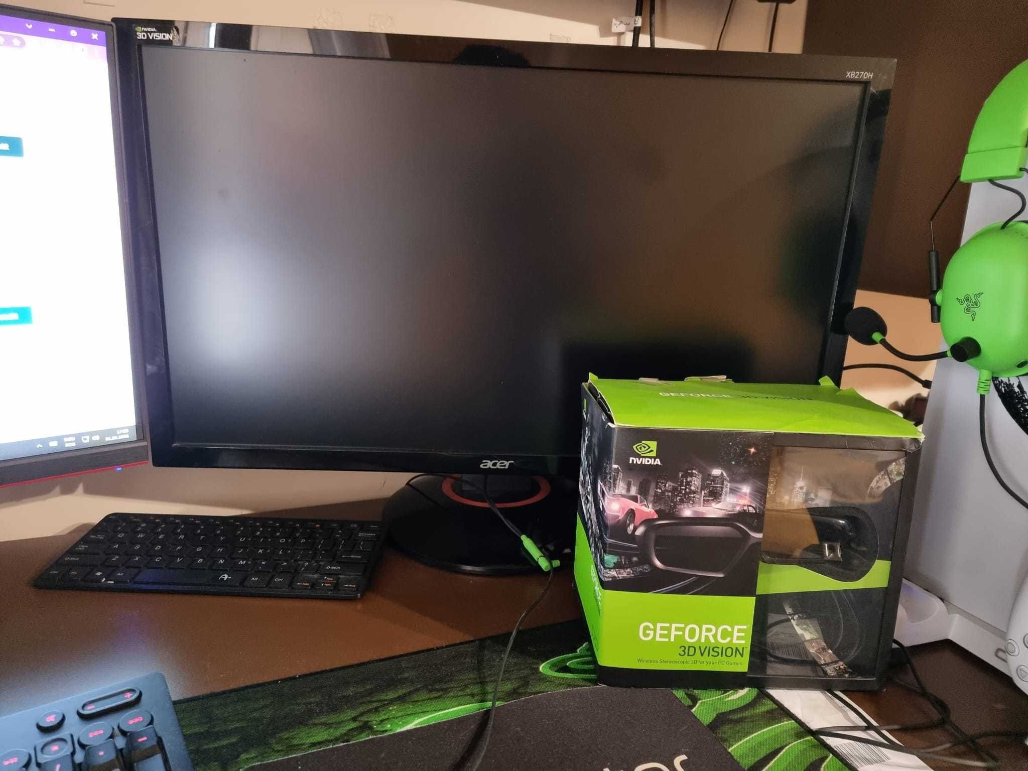 Set Nvidia 3D Vision Monitor 144Hz G-Sync + Ochelari 3D