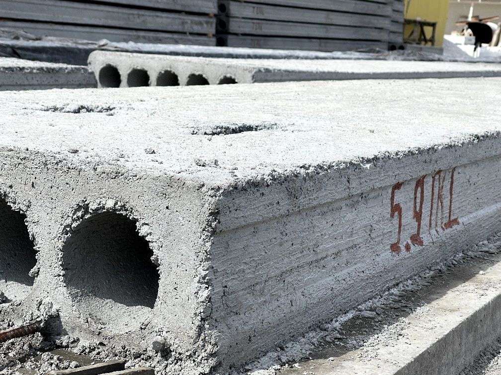 Пустотные плиты и товарный бетон на тер-ии Города и области Ташкента