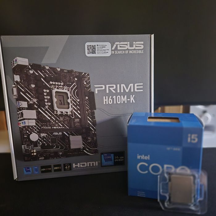Kit Procesor I5-12400f + Prime h610m- + ram ddr4 32gb kingston furyk