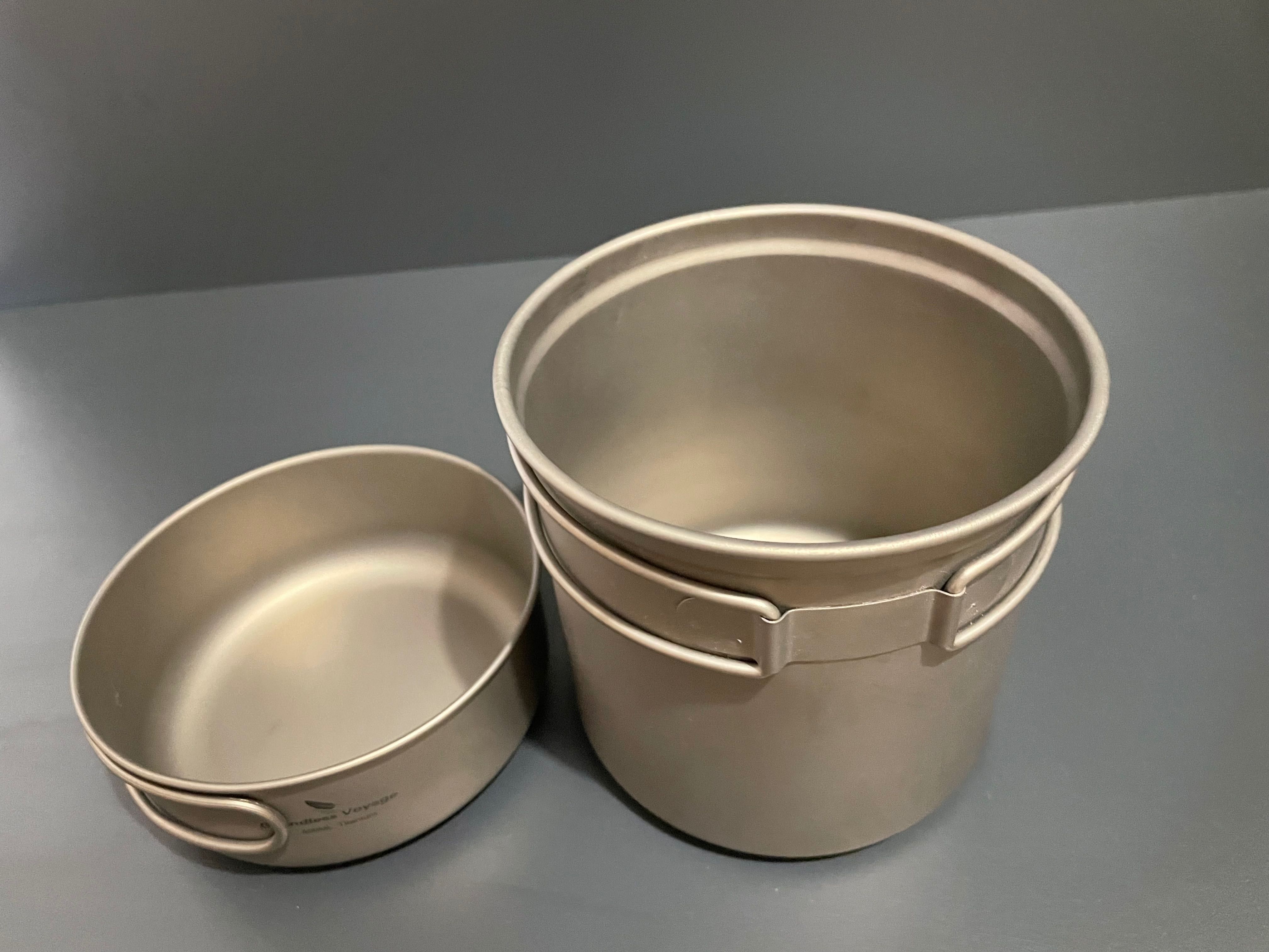 Туристически комплект титаниеви съдове за готвене   Ti Cook Set