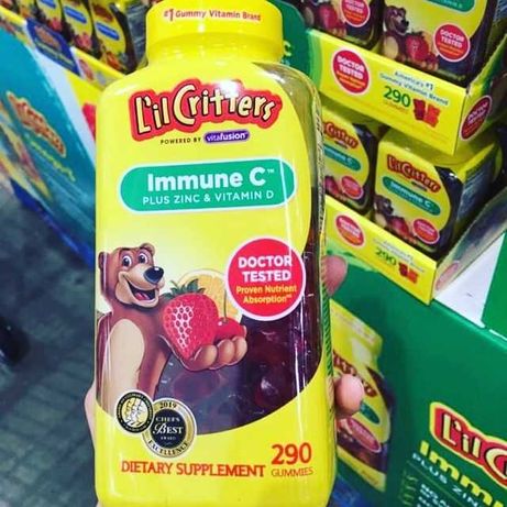L'il Critters, Иммуна С, Цинк +витамин Д  детский витамин мармелад